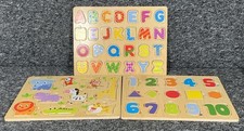 Wooden Alphabet, Numbers &