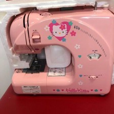 Jaguar Sanrio Hello Kitty Sewing Machine Pink SN-2000 Japan #SE1403