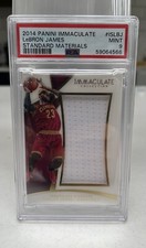 2014 Panini Immaculate Lebron James #PATCH /50 Jumbo Jersey - PSA 9 (POP 3)