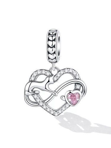Cat charm infinity pink - charm,