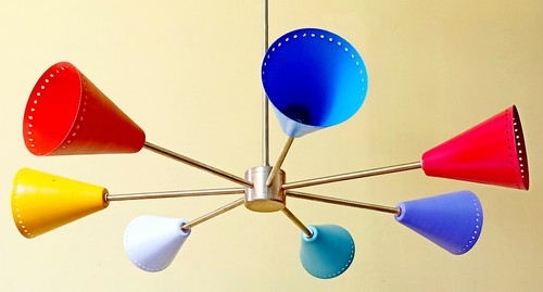 Multicolored trumpet shades - trumpet,