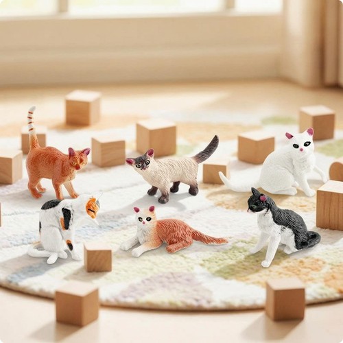 Piece compact cat figurine - compact,