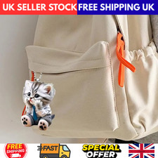 Car Hanging Ornament With Chain Realistic Animal Cat Rearview Mirror Hanging*