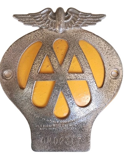 Vintage car badge 1945 - aa,