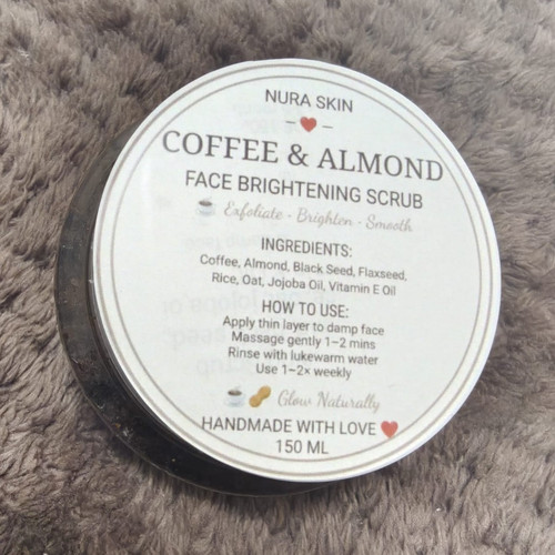 Nura skin coffee almond face - nura,