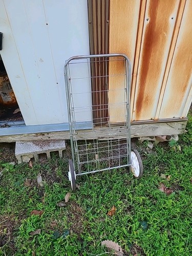 Vintage grocery cart - grocery,