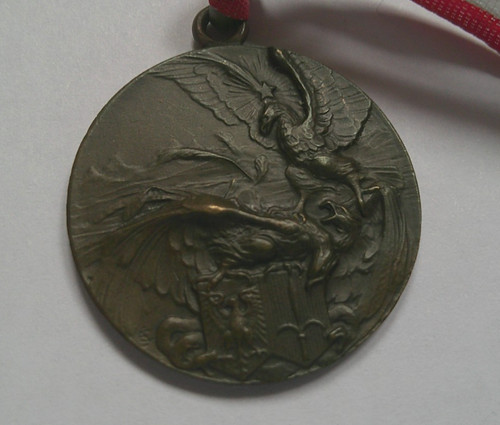 Ww1 italian bronze dualling - ,