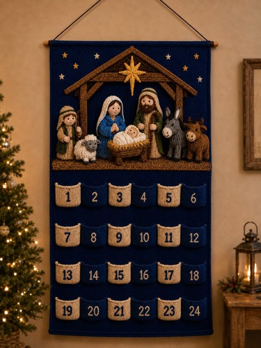 Nativity advent calendar - advent, dk
