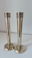 Pair of Art Deco Silver Plated