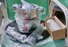 Vintage 6 Person Fondue Set