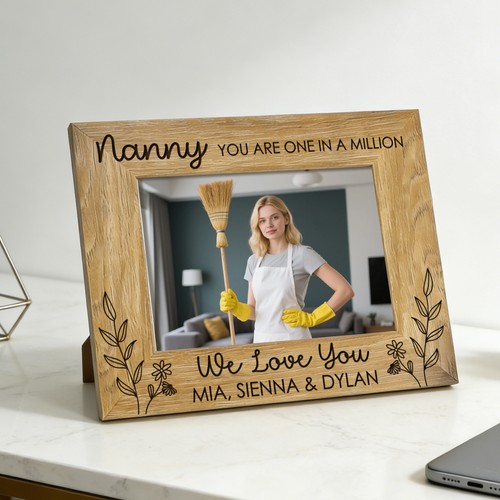 Personalised nanny photo frame - nanny,