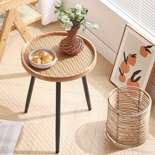Rattan log round side - log,