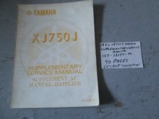  VINTAGE Yamaha 1982  XJ750J  MAXIM SUPPLEMENTARY SERVICE MANUAL , 15T-28197-70