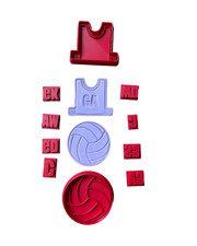 Netball bibs cookie cutter