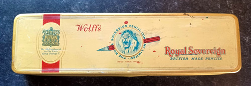 Vintage pencil tin - pencil, wolffs