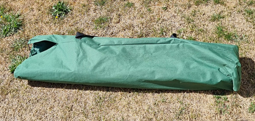 Green single folding camp - green,