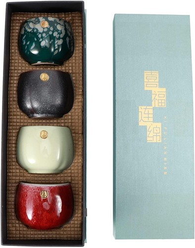 4pcs ceramic kung - fu, set
