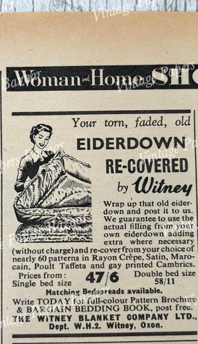 Eiderdown recovery witney - eiderdown,