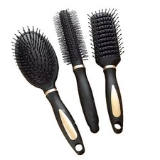 3 Pieces Professional Hair Brush Comb Massage Cushion Hairbrush For Women Men UK