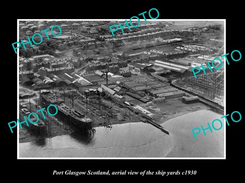 Port glasgow scotland aerial - glasgow,