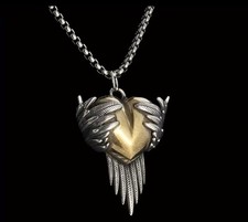 Large Angel Heart Pendant