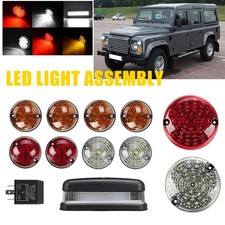 For Land Rover Defender 90-16 90/110 83-90 Complete Led Light Lamp Upgrade Kit