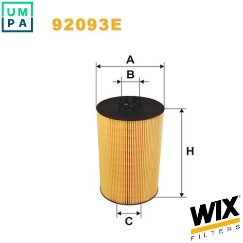 Oil filter 92093e - oil, for