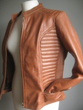 TAN LEATHER JACKET 14 12