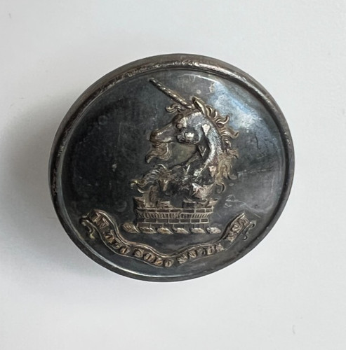 Silver plated livery button - plated,