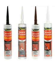 General Purpose Silicone C3 Cartridge 280ml Sealant Clear White Brown Black Grey