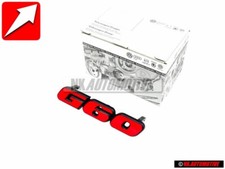 Genuine VW G60 Early Type Grill Badge Emblem Red - 535853679 QN5