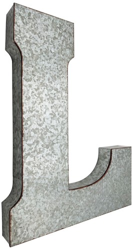 Huge metal letter hanging - 20",