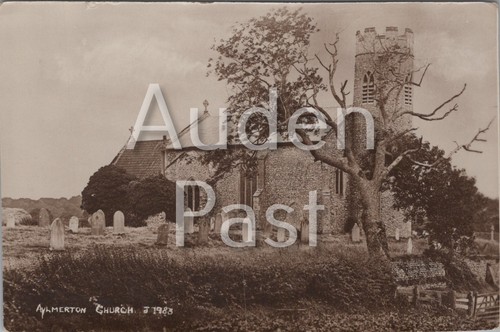 Rppc aylmerton church norfolk - aylmerton,