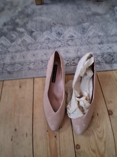 Dusky pink sude ladies - ladies, size