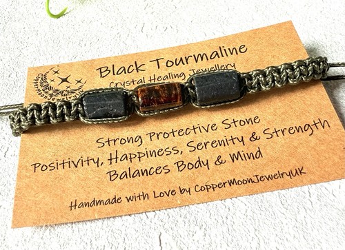 Black tourmaline tigers eye - tigers,