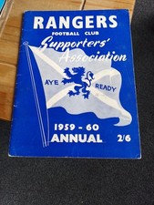 GLASGOW RANGERS Supporters Club Association 1959/60 ANNUAL Handbook Yearbook (12