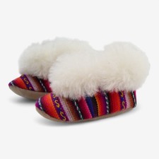 One Off, Slipper Moccasins Multi Coloured Stripes, 6-12 Months 36385017A7DA/1