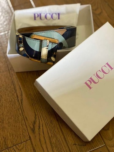 Emilio pucci blue belt japan - emilio,