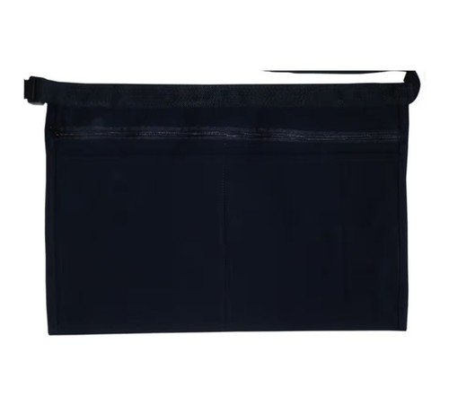 Black coloured denim pocket - coloured,