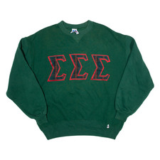 RUSSELL ATHLETIC Mens Sweatshirt Green XL