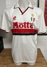 AC Milan Away Football Shirt 1993/94 Lotto Large Classic Soccer Jersey Italy