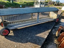 Bateman Heavy Duty Sheep Hayrack & Manger On Wheels, galvanised, easy to move