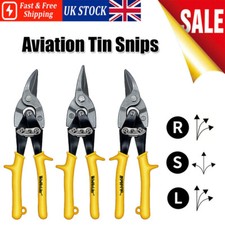 3X Heavy Duty Aviation Tin Snips Metal Cutter Shears Set For Cutting Sheet Metal
