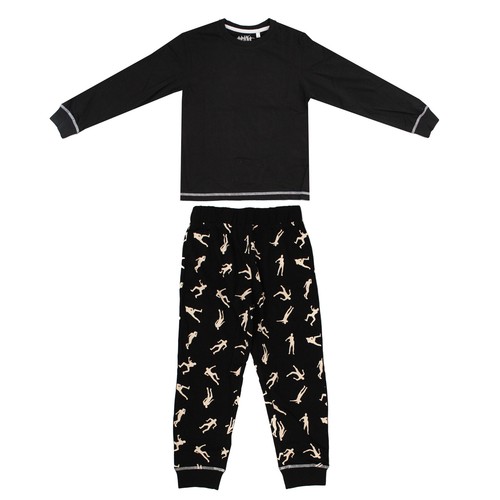 Kids boys black pyjamas - boys,