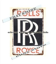 Rolls Royces metal tin sign