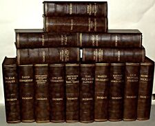 Charles Dickens 16x book Set, Odhams Press, HB Faux Leather Brown, c1930s+