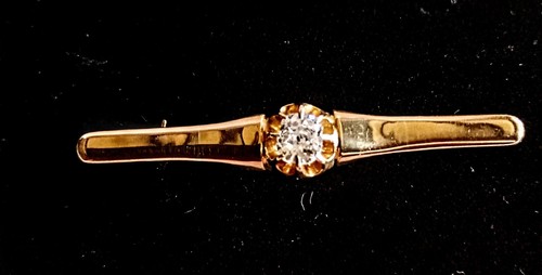 18ct gold diamond tie - 18ct, &