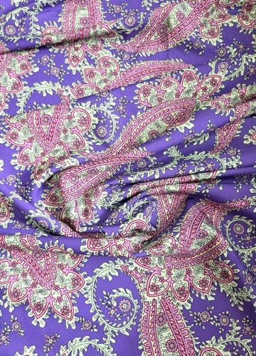 4yards paisley print powder - print,