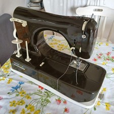 Necchi Silvia Multimatic 586 Sewing Machine With Case And Pedal Vintage 1970s