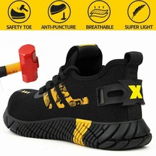 SAFETY TRAINERS MENS WOMENS STEEL TOE CAPLIGHTWEIGHT WORK BOOTS SHOES UK SIZE